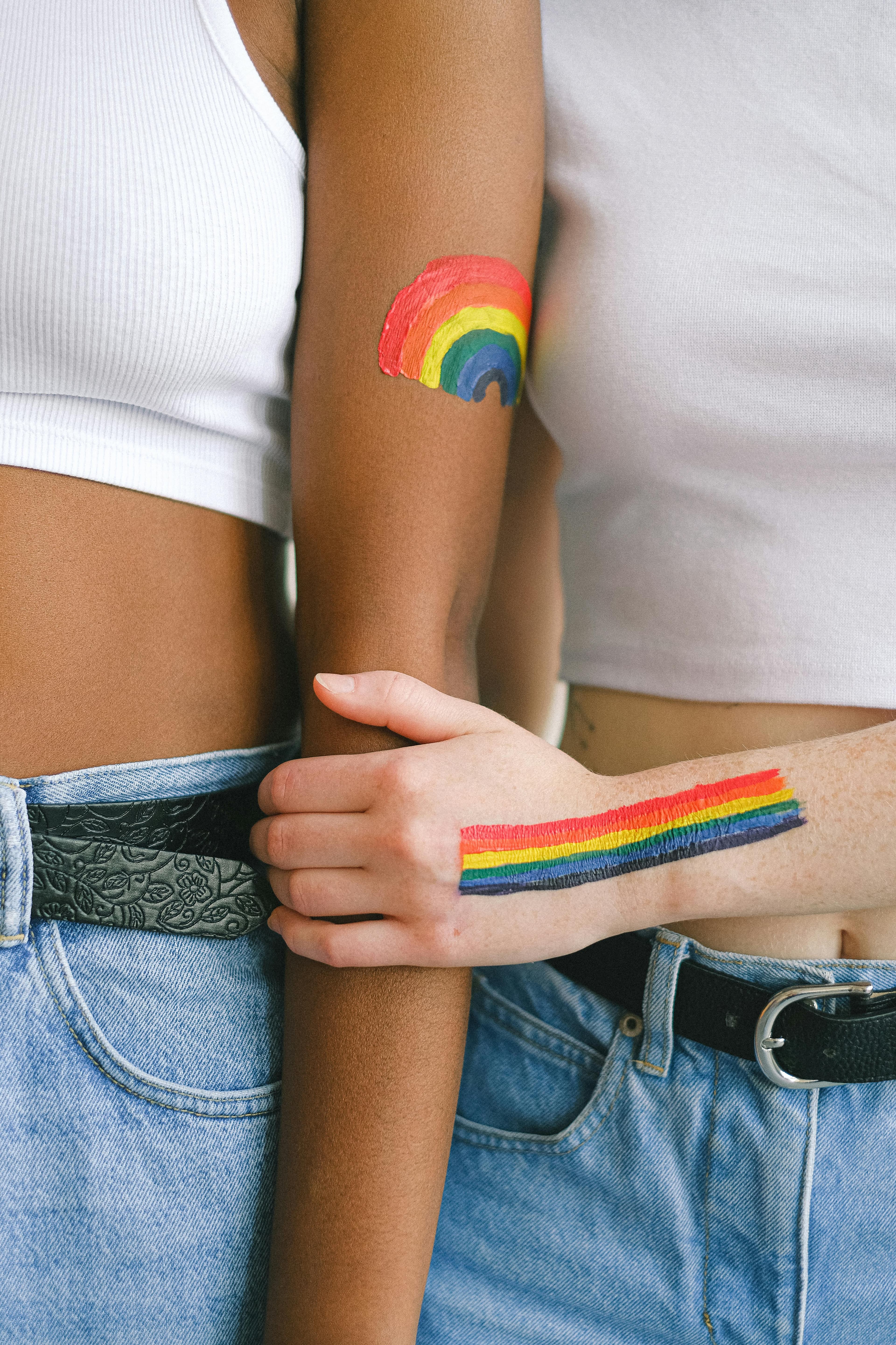 Subtle Pride-friendly detail used to support transparency and reporting themes